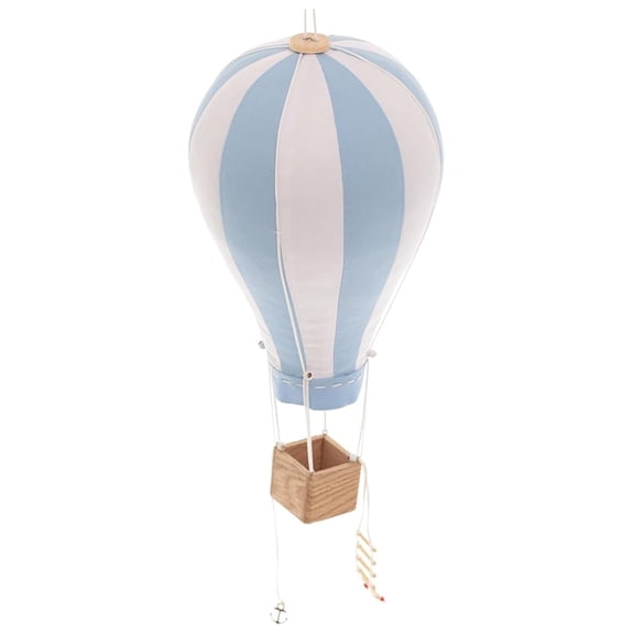 Hanging Textile Baby Blue Hot Air Balloon Kid Children Room Decor Large 12 in