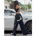 thumbnail image 2 of PUWEI Women's Parachute Pants Elastic Waist Baggy Pants Casual Y2K Track Pants Trousers, 2 of 7