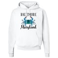 thumbnail image 2 of Inktastic Baltimore Maryland Vacation Blue Crab Adult Hoodie Sweatshirt, 2 of 4