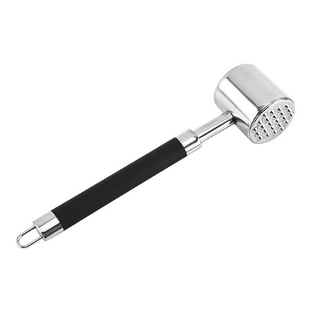 

Mallet Hammer Home Dual Sided Stainless Steel Pounder Non Slip Meat Tenderizer
