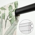 thumbnail image 5 of Retro French Style Kitchen Valance, Green Leaves Print Velvet Drape Valance for Bedroom, Small Window Treatment for Cafe Room 1 Panel 18 Inches Long, 5 of 6