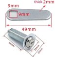 thumbnail image 2 of 2pack Extra-Long RV Cam Lock with 8025 Key Code 2 Inch Weather Resistant Cam Lock for RV Thick Drawer and Compartment Door Replacing CH751 Lock_Lu, 2 of 5