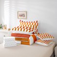 thumbnail image 6 of Castle Fairy Geometric Lattice Girl 7pcs Bedding Comforter Set,Orange Brown Queen Bedding Sets Super Cozy,Colorful Rectangle Queen Sheet Sets,Luxury Bedroom Decor, 6 of 8