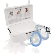 Primacare KC-1010WM CPR Rescue Mask Resuscitation Kit for Adult & Child with a One-Way Valve Mouth to Mouth for supplemental oxygen] Wall Mount/Carry Case Included
