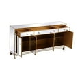 thumbnail image 5 of Reflexion 72 in. mirrored credenza in gold, 5 of 8