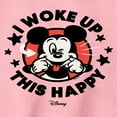 thumbnail image 2 of Disney - Mickey & Friends - I Woke Up This Happy - Wink - Toddler And Youth Crewneck Fleece Sweatshirt, 2 of 4
