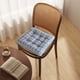 thumbnail image 4 of Cojín cuadrado de felpa con respaldo | Almohadilla para silla de oficina, comedor o escritorio | Agarre de silicona antideslizante, 4 of 6