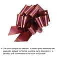 thumbnail image 2 of 10pcs 4 Inch Large Pull Bow Metallic Wine Red Gift Wrapping Bows with Gold Edge, 2 of 6
