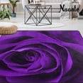 thumbnail image 2 of GZHJMY Purple Rose Non Slip Area Rug for Living Dinning Room Bedroom Kitchen, 2' x 3'(24 x 36 Inches / 60 x 90 cm), Purple Rose Nursery Rug Floor Carpet Yoga Mat, 2 of 6
