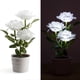 thumbnail image 5 of Naiovety Luz LED solar Bonsai único Lámpara de maceta Planta en maceta Luces de rosas Jardín Lámparas de noche Césped Dormitorio Hogar Decoración del hogar Blanco, 5 of 6