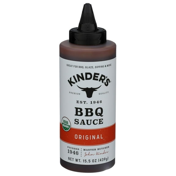 KINDERS Organic Mild BBQ Sauce 15.5oz, 15.5 OZ