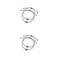 thumbnail image 1 of Minnieouse 2 Pack Girl Matching Bracelets Adjustable Hand Set Popular Jewelry Female Hand-made Chain Accessories Wrist for Girlfriend Wear Negro 2piezas, 1 of 6