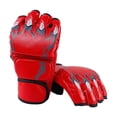 thumbnail image 2 of Gants de Boxe Respirants Équipement de Protection pour Hommes Femmes Gants de Boxe Sac Jeunes Adultes Griffe de Tigre Rouge, 2 of 9