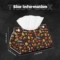 thumbnail image 2 of Tissue Box Cover, halloween pumpkins elements Leather Rectangular Tissue Holder, Waterproof Tissue Box Decorative for Bathroom Vanity Countertop/Night Stands/Office Desk, 2 of 6