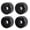 Black, variant on M Buder 4pcs 70x42mm Skateboard Wheels 80A Longboard Cruiser Wheels Replacement Parts Yellow (2.8x1.7 inches / 70x42 mm)