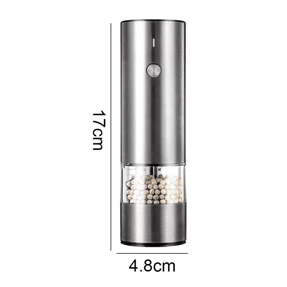 Satın alın Rechargeable Electric Pepper and Salt Grinder - One-Handed - No  Battery Needed Modern Style - Automatic Black Peppercorn & Sea Salt Spice  Mill