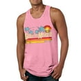 thumbnail image 4 of XIYON Father's Day Men's Tank Top Sleeveless Round Neck Graphic Print Summer Fashion Comfortable Tee Top For Holiday Vacation Beach,Pink,XXL, 4 of 4