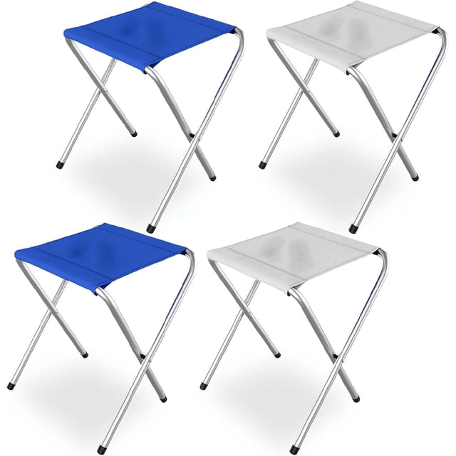 Silla Portátil Plegable para Camping, Silla Plegables para Pesca, Acampar Senderismo, Jardinería, Playa, Teniendo Estructura de Acero Resistente y Asiento de Lona Impermeable