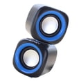 thumbnail image 2 of Ezeey 2Pcs A1 Mini Altavoz de escritorio Multimedia Audio portátil Subwoofer USB Altavoz compacto estéreo Jack de 3,5 mm Yuarrent DZ5199-06B, 2 of 2