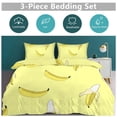 thumbnail image 2 of Colorful Yellow Banana 3D Duvet Cover Set Quilt Cover Theme of for Bedroom Decoration, 2 of 6