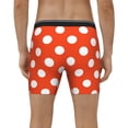 thumbnail image 4 of Salouo Orange And White Polka Dot1 Pattern Men's Boxer Briefs, Soft & Breathable Underwear Elastic Waistband Briefs for Men,1-Pack, 4 of 7
