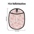 thumbnail image 3 of Pofeuu Pig Print Silicone Pot Mat Mitten With Hanging Loop Heat Resistant Oven Mitts Non-Slip Bbq Baking Smoking Potholders, 3 of 7