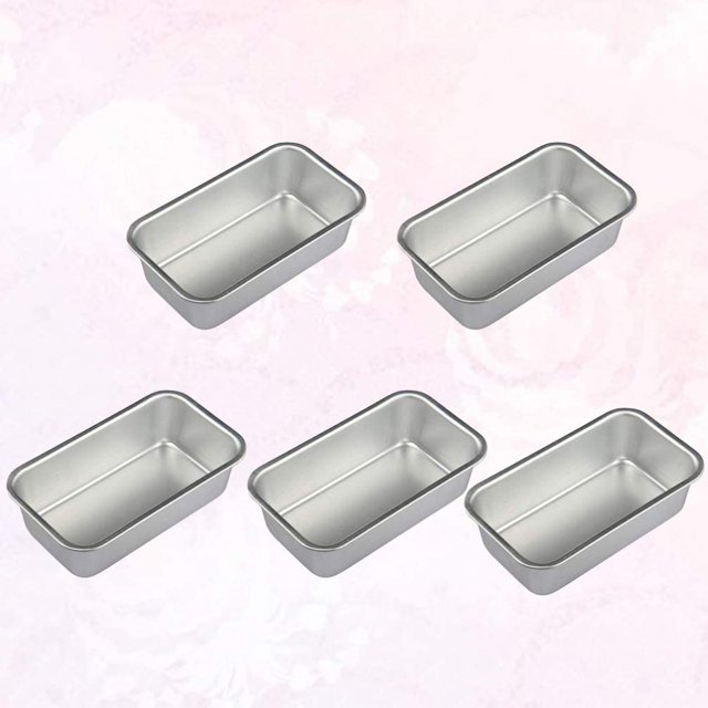 5 uds. Molde para pan Nostick, Mini latas para hornear pan y bandeja para carne, molde para hornear DIY, Pan, pastel, plato para hornear, utensilios de cocina para horno LingWen 8390606097804