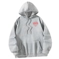 thumbnail image 4 of Sudadera con capucha para mujer, ropa informal de otoño, jersey con cordón, Tops para viajes de oficina, senderismo de otoño e invierno , xxl, 4 of 9