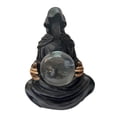thumbnail image 1 of Gothic Resin Bookshelf Statue with LED-Glowing Crystal and Floating Bat Effect 20 ml, 1 of 9