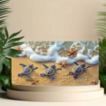 thumbnail image 6 of 1 Pcs 2D Flat License Plate Covers & Frames, Baby Turtles on Beach For Decorative Front, Waterproof For Decoration Aluminum License Plate Covers & Frames Cover For Men Women, 12" X 6", 6 of 7