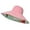 Pink, variant on Women's Double Visor Sun Hat - Extra Brim UV Protection Fisherman Hat, Foldable Adjustable for Outdoor Activities