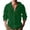 Dark Green, variant on Men's Long Sleeve Polo Shirt,Linen Vintage Inspired Long Sleeve Top,Smart Casual & Preppy Style | Mens Shirts Long Sleeve