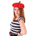 thumbnail image 1 of Bristol Novelty - Boina estilo francés para disfraz de adulto (Rojo), 1 of 2