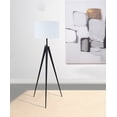 thumbnail image 2 of Harrington 60-inch Drum Shade Metal Tripod Floor Lamp Black, 2 of 3
