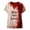 Black, variant on JIANLAI Womens Tops Short Sleeve Shirts V‑Neck Short Sleeve T‑Shirt Blood Drip Tie‑Dye Graphic Loose Fit Fall Casual Plus Size Blouse For Holiday Party Daily Outfit