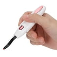 thumbnail image 2 of BIMZUC Electric Heated Eyelash Curler, USB Rechargeable Lash Curling Tool with Built-in 360mAh Battery and Eyelash Comb, Long Lasting Natural Curl, White (15 cm / 5.9 inches), 2 of 9