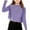 Purple, variant on Efsteb Kids Girls Clothes Round Neck Lightweight Shirts Fashion Comfy Cute Tops Solid Color Loose Long Sleeve Tops Casual Blouses (Purple,9 Years)