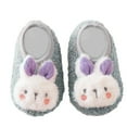 thumbnail image 2 of WOYY Girls Slippers Cartoon Soft Floor Sock Baby Prewalker Walking Shoes, 2 of 5