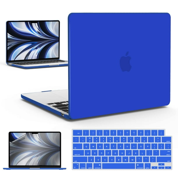Funda con teclado IBENZER para MacBook Air de 13 pulgadas, color azul real