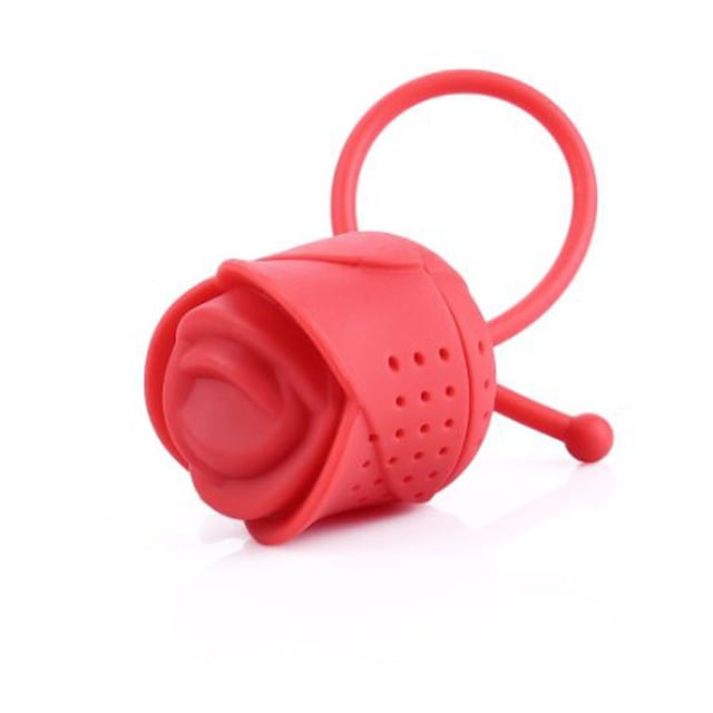 Billuyoard Colador Infusor de té en forma de rosa creativo, bolsa de té de silicona, difusor de filtro de hojas, accesorio para tetera, Gadget de cocina Teteras Billuyoard JJ2659-00