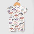 thumbnail image 3 of Fairytale Mushroom Baby Romper Shirts Boy Girl Enchanted Mushroom Forest Summer Outfit Baby Clothes Short Sleeve Onesie, 3 of 6