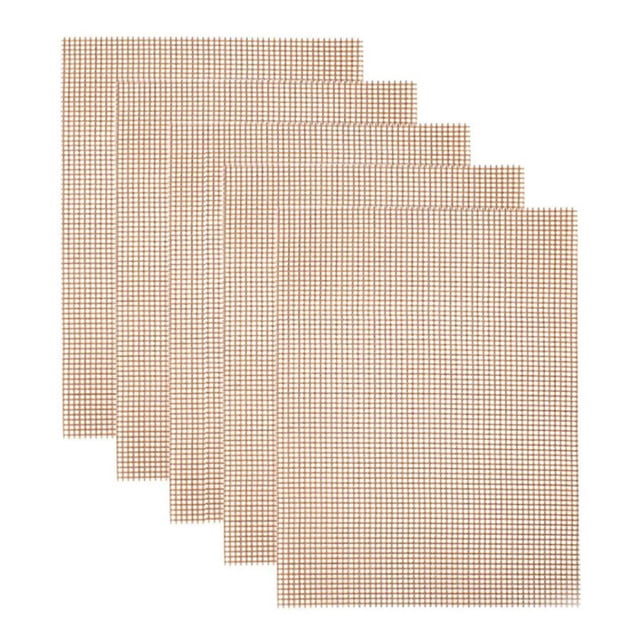 Pack Of 5 Grill Mat BBQ Mesh Non Stick Cooking Liner Fish Grilling Sheet