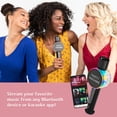 thumbnail image 3 of Singing Machine Micrófono de karaoke inalámbrico para niños y adultos, micrófono de máquina de fiesta (negro) - Micrófono Bluetooth portátil de mano con altavoz y efecto cambiador de voz - Micrófono d, 3 of 5