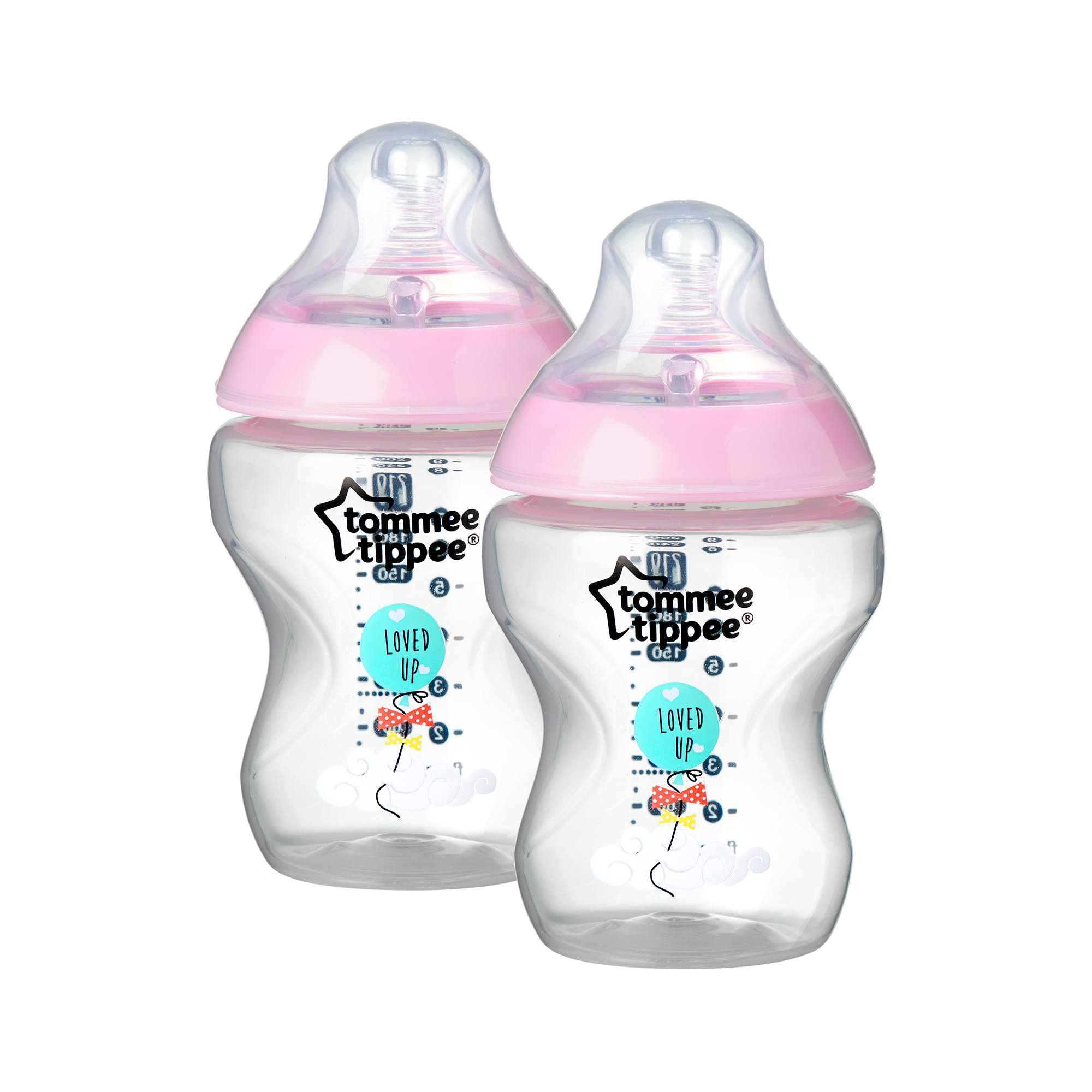 Nature Decorated Baby Bottle, Girl 