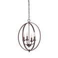 thumbnail image 2 of 3034-RBZ Millennium Lighting 4 Light Pendant-22.5 Inches Tall and 16 Inches Wide-Rubbed Bronze Finish    -Traditional Installation, 2 of 3