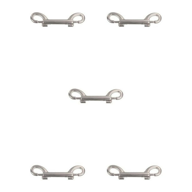 Greeniant Perno Gancho de seguridad Ganchos de doble extremo de acero inoxidable de alta resistencia Clips de metal de alta dureza Cubo Perro Type2 NO2