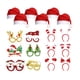 thumbnail image 1 of Decoraciones navideñas Adult Santa Glasses Non-tejido Tela Head Bands Regalo para fiestas de la escuela Streaming Live Streaming Photo Prop Type 1 Speravity HA009630-02, 1 of 6