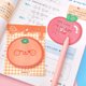 thumbnail image 3 of 4 memo pads, 11.3*8.5cm, fruit shape notepads for planning errands and office study lists, 3 of 5