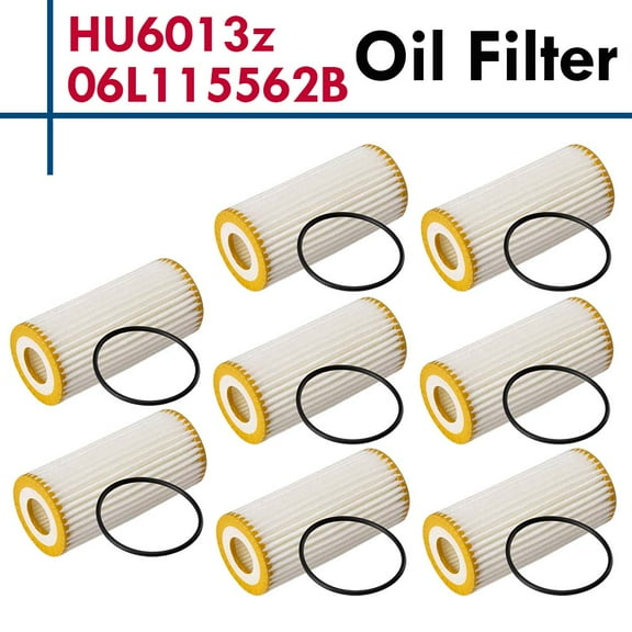 Pack of 8 Oil Filter Kits for Audi A3 A4 Quattro Volkswagen Passat #HU6013Z