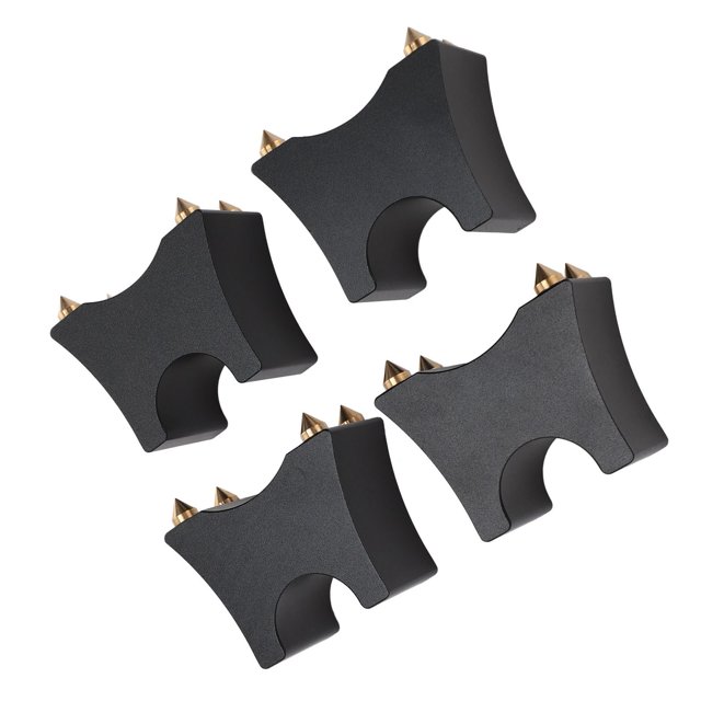 HiFi Cable Tray Stand Spike, 4Pcs Adjustable HiFi Cable Spike Stand, Reduces Resonance, Floor , Aluminum Alloy HiFi Cable Spike Stand For Speaker CD DVD Player